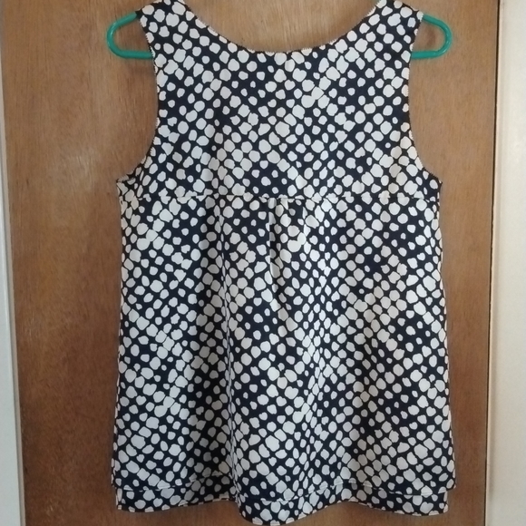 Loft Black and White Double Bow Tank Top Size S - Picture 8 of 8